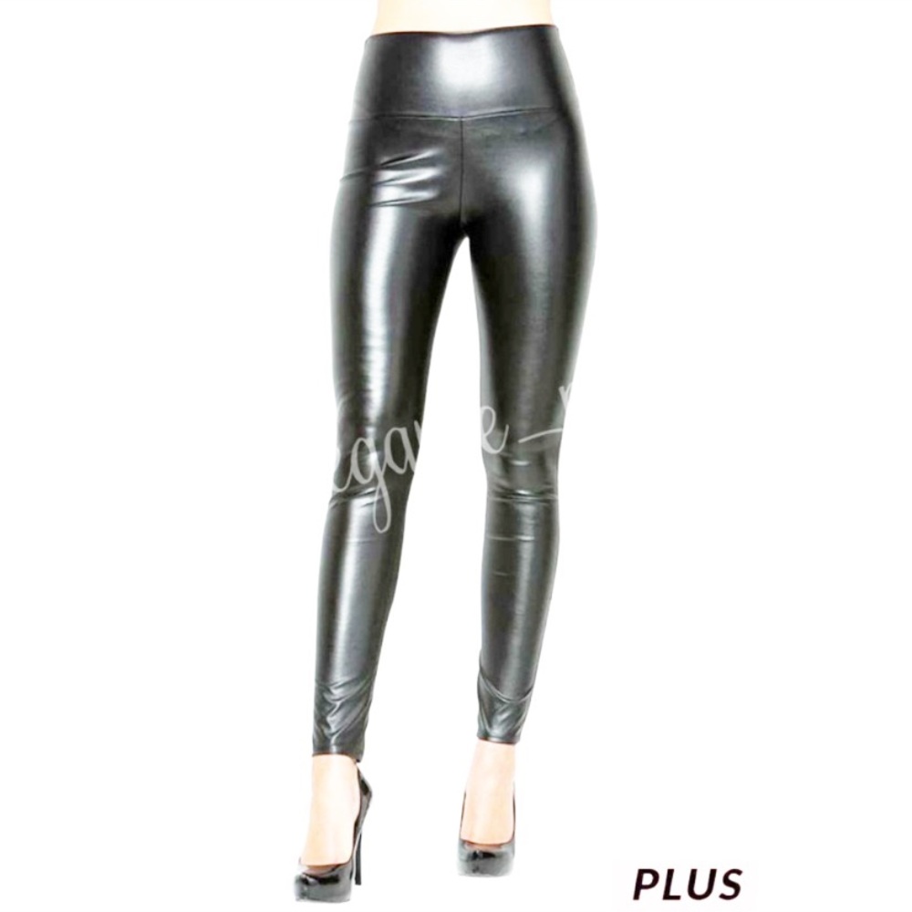 CY FASHION FAUX LEATHER LEGGINGS PLUS SIZE NEW 3X